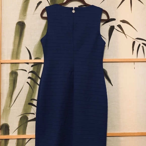 Tommy Hilfiger Square Pattern Bodycon Dress - Picture 3 of 4